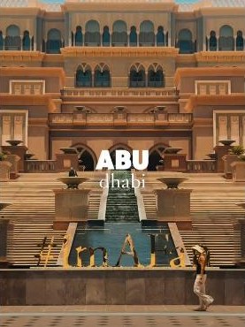 Emirates Palace at dusk, Abu Dhabi