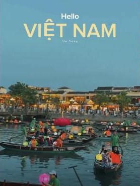 Lantern boats on the river in Hoi An, Vietnam